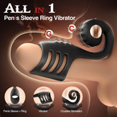 CASE|Multi Stimulation Snail - Shaped Penis Sleeve Ring with 10 Vibrating - Seductiva